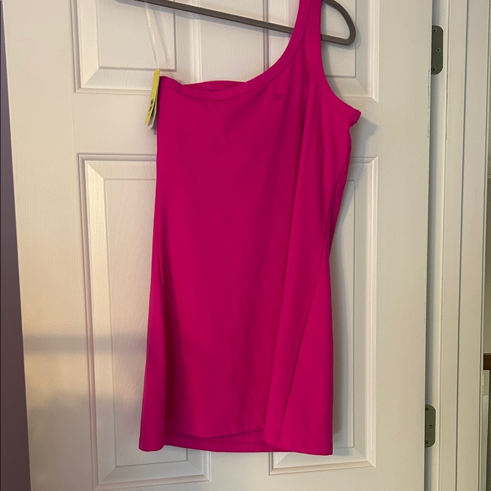All in Motion Fuchsia One-Shoulder Dress - Picture 5 of 5